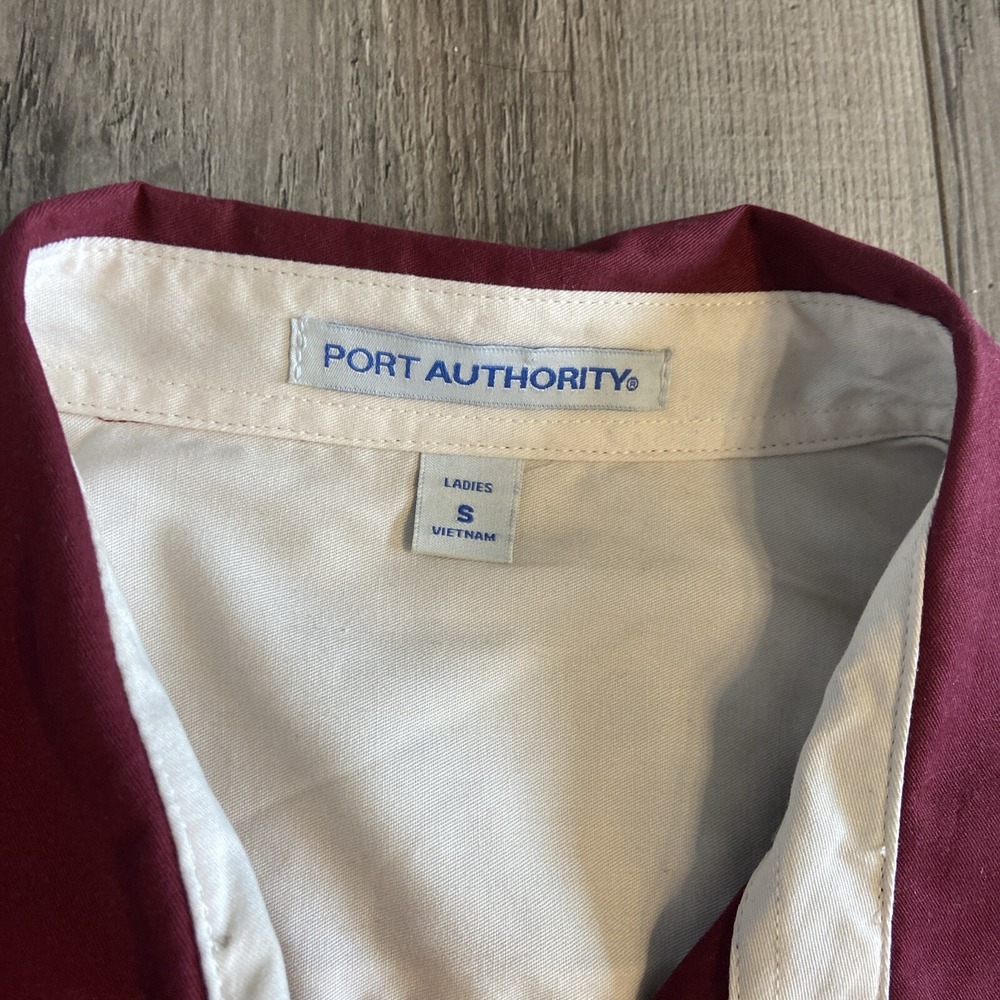 Chevy Dealer Shirt Small Port Authority Collar Button Up Chevrolet Red - Picture 2 of 6